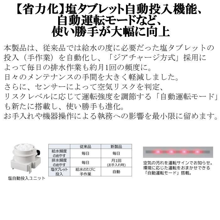 パナソニック F-JDU55-W ジアイーノ 次亜塩素酸 空間除菌脱臭機 45畳(〜75m2)  ホワイト ジアチャージ方式 業務用 Panasonicの画像