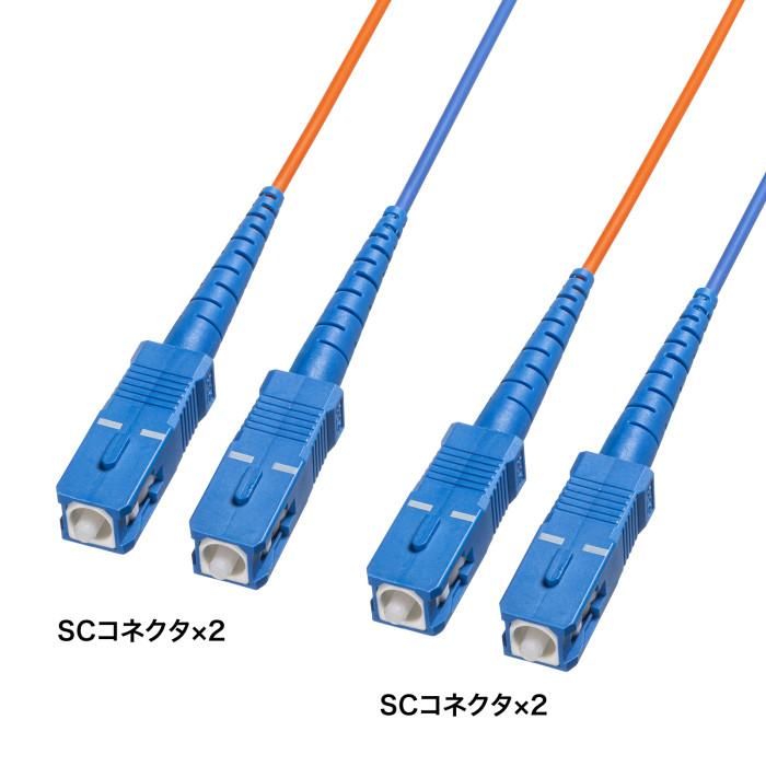 サンワサプライ HKB-CSSCSC1-200 コード集合型光ファイバケーブル(シングルモード・SC×2-SC×2・200m) SANWASUPPLY | SANWA SUPPLY
