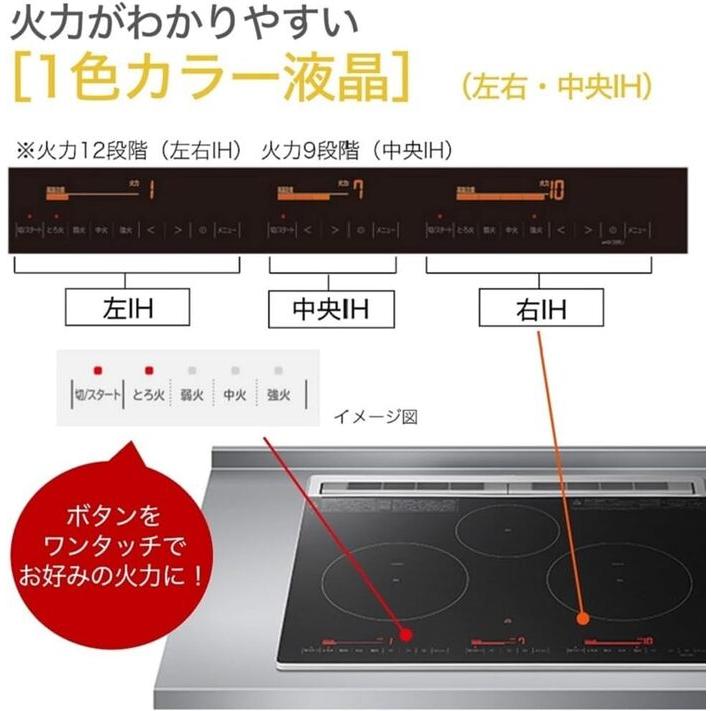 日立（HITACHI） HT-M8AKTF(K) ビルトインIHクッキングヒーター 60cm幅