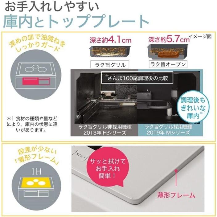 日立（HITACHI） HT-M8AKTF(K) ビルトインIHクッキングヒーター 60cm幅 
