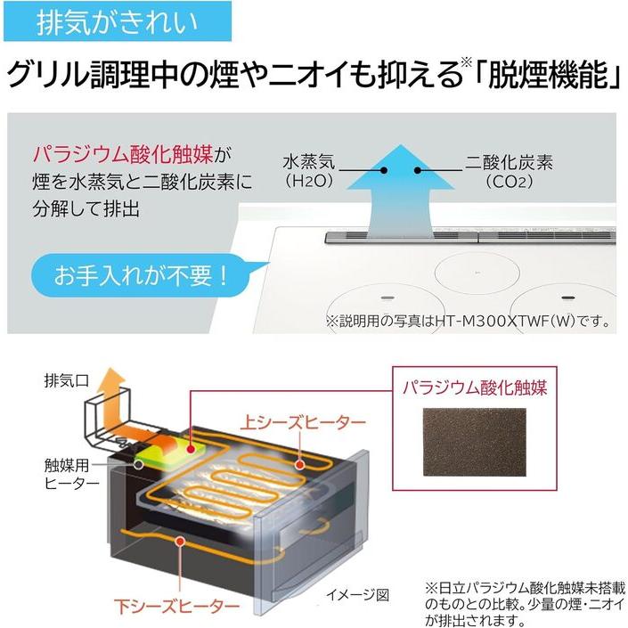 日立（HITACHI） HT-M8AKTF(K) ビルトインIHクッキングヒーター 60cm幅