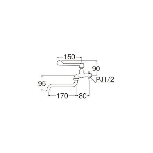SANEI 三栄水栓 SANEI JA90-13 レバー式自在水栓 : 住設と電材の洛電 