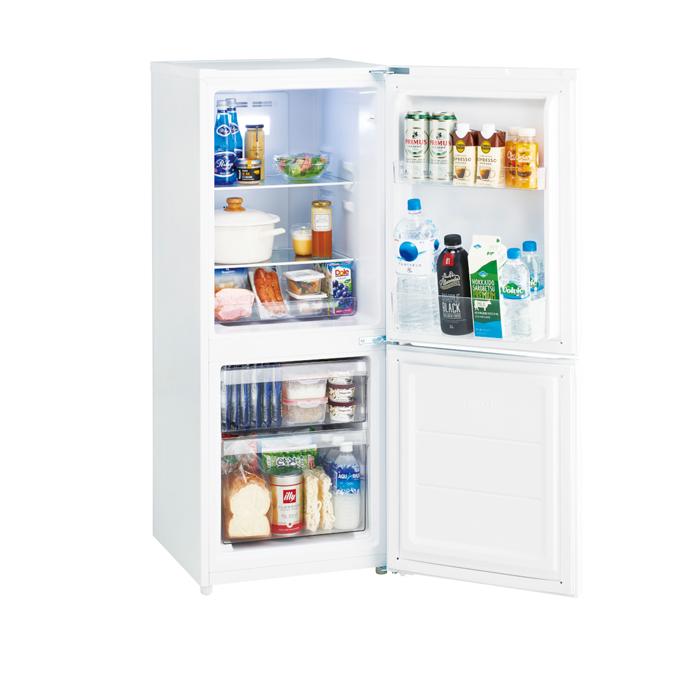 Haier（ハイアール） JR-NF140P-W ファン式冷凍冷蔵庫 140L 直冷式 右