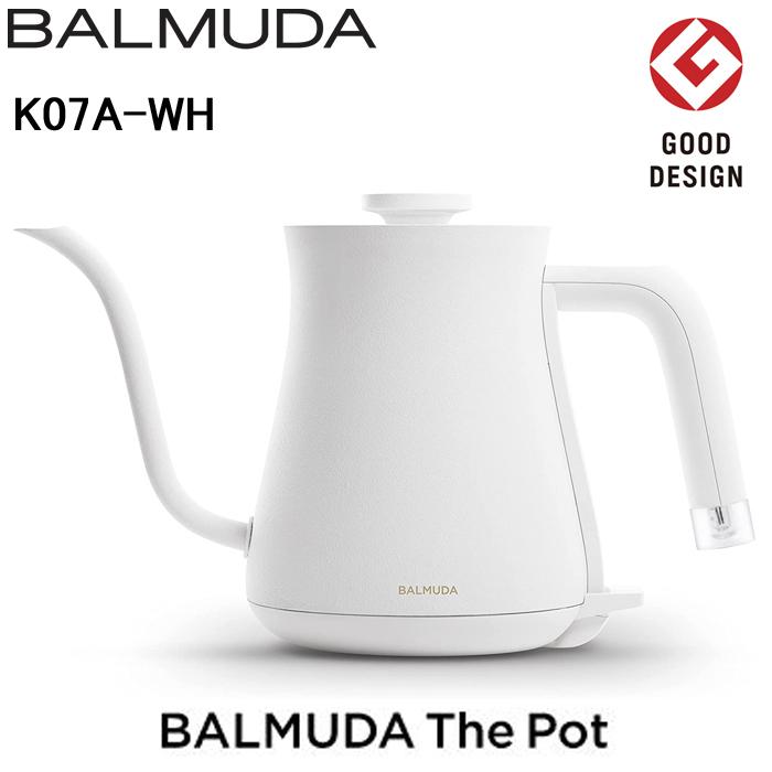 (送料無料) バルミューダ BALMUDA K07A-WH 電気ケトル The Pot ザ・ポット ホワイト 容量0.6L (K02A-WHの後継品)  :k07a-wh:住設と電材の洛電マート Yahoo!店 - 通販 - Yahoo!ショッピング