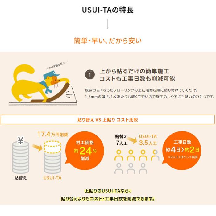 パナソニック KERS1VY 1.5mmリフォームフローリング ウスイータ 非耐熱タイプ ホワイトオニックス柄(シート)   24枚/3.3m2 石目柄 Panasonic | Panasonic | 01