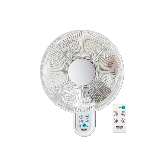 テクノス 30cm 6枚羽根 フルリモコン 壁掛け扇風機 KI-W281R - 通販