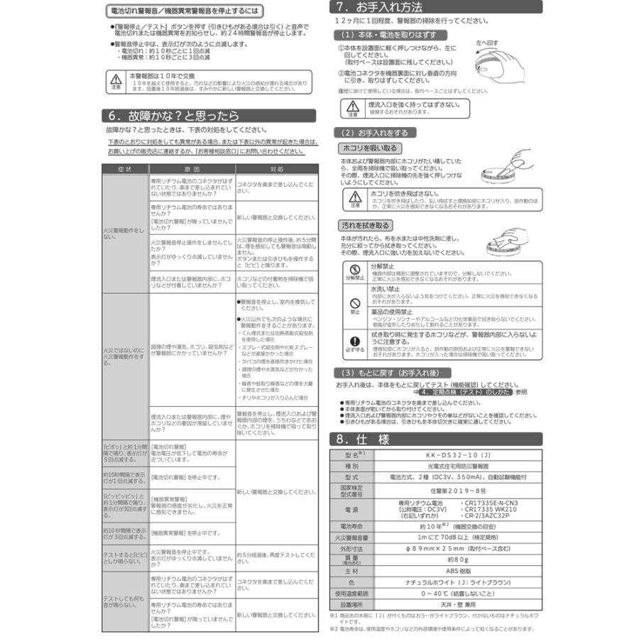 マックス（MAX） MAX KK-DS32-10 住宅用火災警報器 (火無安全) 煙式