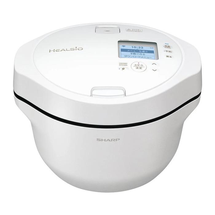 【未使用品】SHARP ヘルシオ ホットクックKN-HW24G-Wホワイト ヘルシオ シャープ KN-HW24H-W ホットクック 電気無水鍋 水なし自動