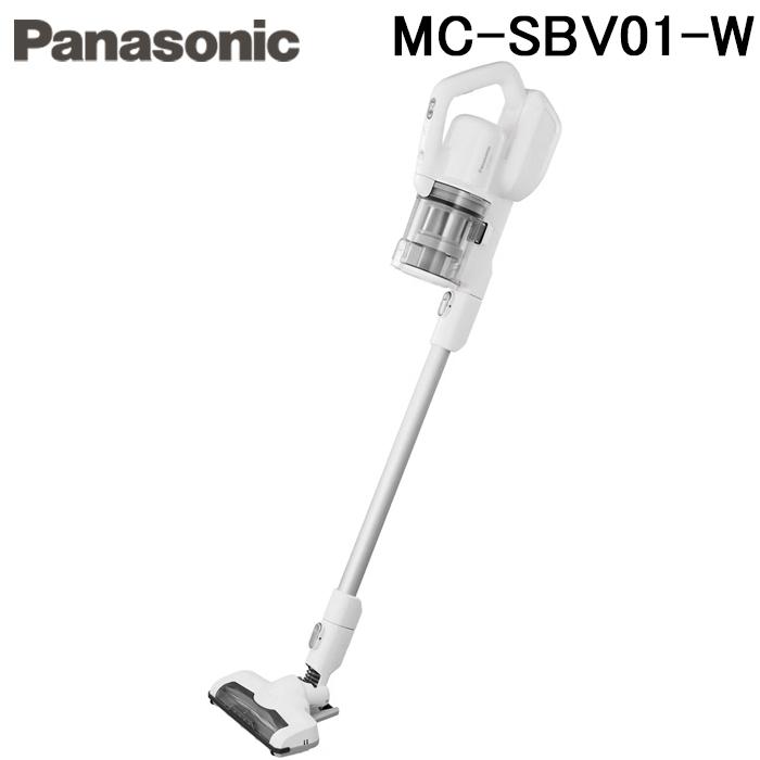 【新品】Panasonic 電式スティック型掃除機 MC-SBV01-W Panasonic（パナソニック） MC-SBV01-W サイクロン式コードレス