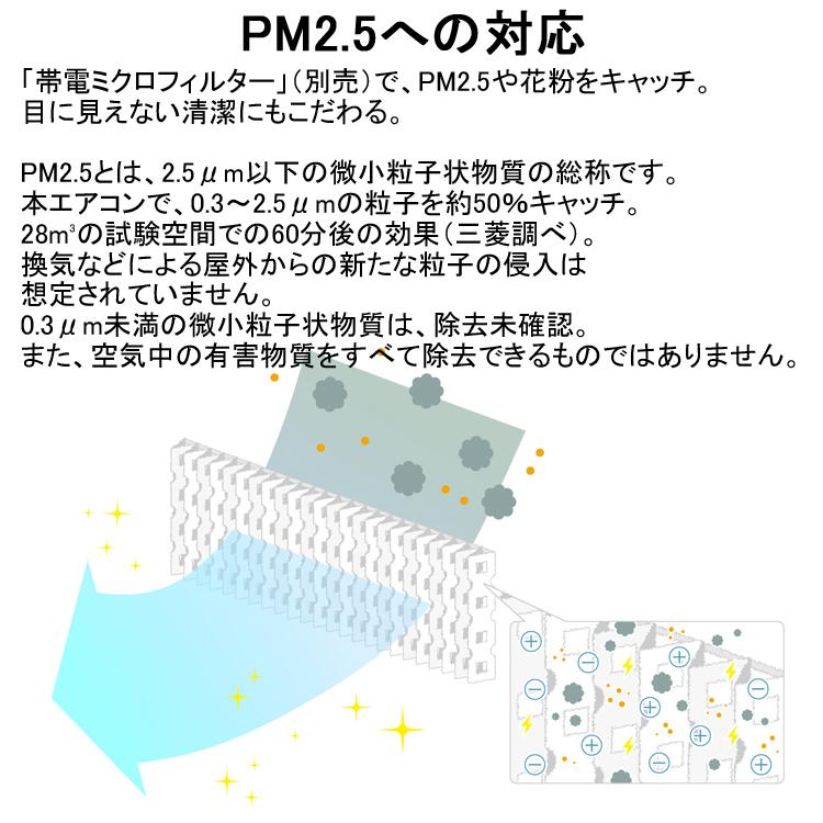 霧ヶ峰 三菱電機 MSZ-GV3624(W) ルームエアコン GVシリーズ 冷暖房とも