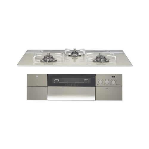 ノーリツ N3S15PWAS6STEC-13A ビルトインガスコンロ PROGRE プログレ 3口コンロ 幅75cm 都市ガス用 NORITZ (代引不可) (法人限定) ノーリツ（NORITZ） N3S15PWAS6STESC-13A ビルトインガスコンロ PROGRE