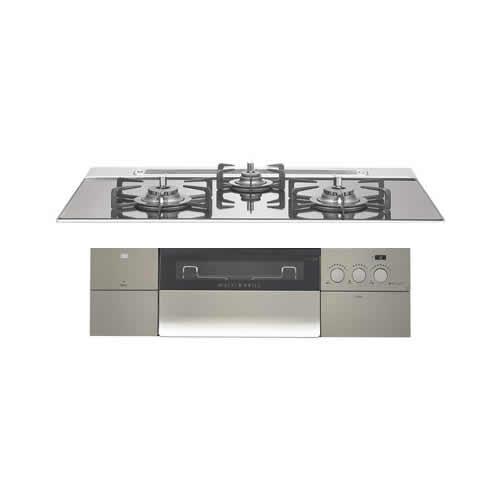 ノーリツ N3S15PWASKSTEC-13A ビルトインガスコンロ PROGRE プログレ 3口コンロ 幅75cm 都市ガス用 NORITZ (代引不可) (法人限定) ノーリツ（NORITZ） N3S15PWASKSTEC-13A ビルトインガスコンロ PROGRE