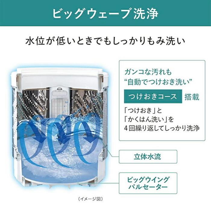 Panasonic（パナソニック） NA-F5B1-LH 全自動洗濯機 5kg ライトグレー