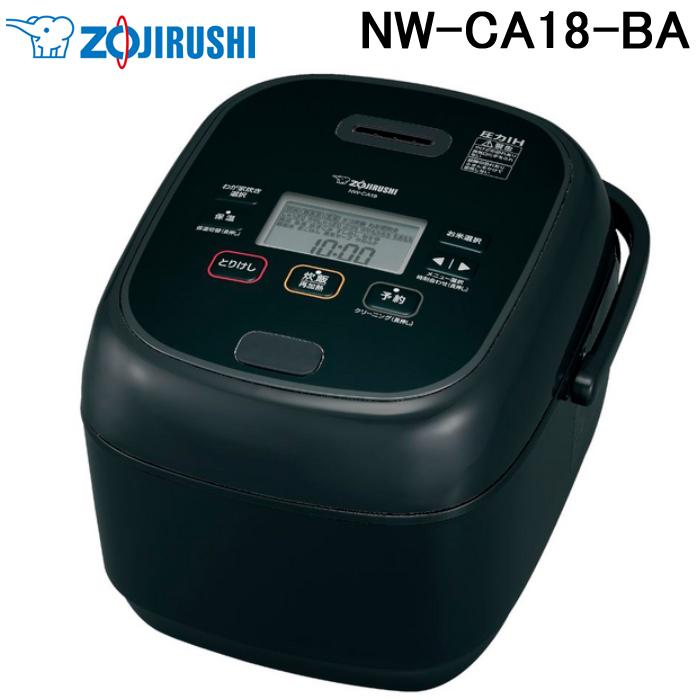 極め炊き 象印 NW-CA18-BA 圧力IH炊飯ジャー 1升炊 ブラック 炊飯器 