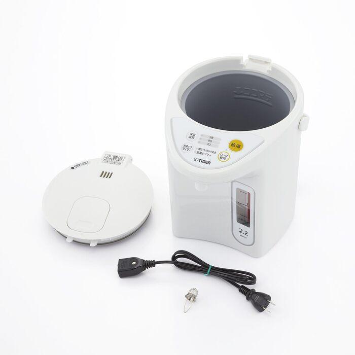 タイガーマイコン電動ポット　ホワイト　24年製 タイガー魔法瓶 PDR-G221-W マイコン電動ポット 2.2L ホワイト 電気