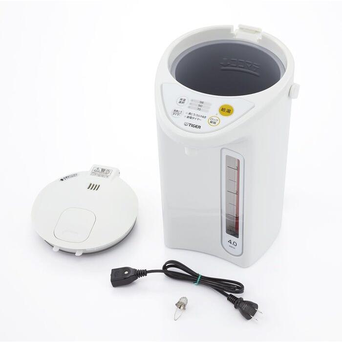 タイガー魔法瓶 PDR-G401-W マイコン電動ポット 4.0L ホワイト 電気