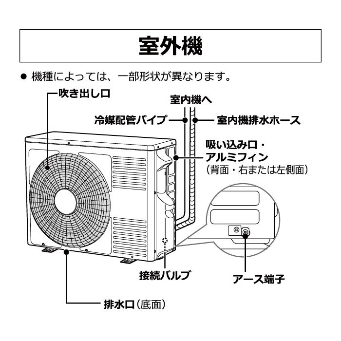 白くまくん 日立 RAS-AJ2226S-W ルームエアコン AJシリーズ 6畳用