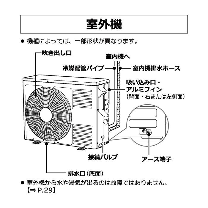 白くまくん 日立 RAS-MJ2225S-W ルームエアコン MJシリーズ 6畳用