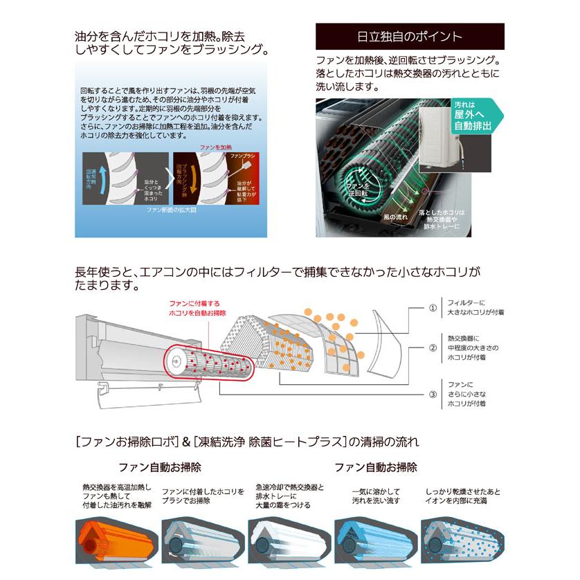 白くまくん 日立 RAS-XJ7125D-W ルームエアコン XJシリーズ 23畳用