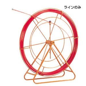 JEFCOM - ジェフコム デンサン 通線手道具 ファイバーレッドライン（FRP製/覆いかぶせるなし手あい） 線のみ RG-0810 DIY、工具-特殊工具