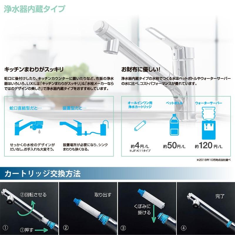 LIXIL（リクシル） イナックス RJF-971Y 浄水器内蔵型シングルレバー