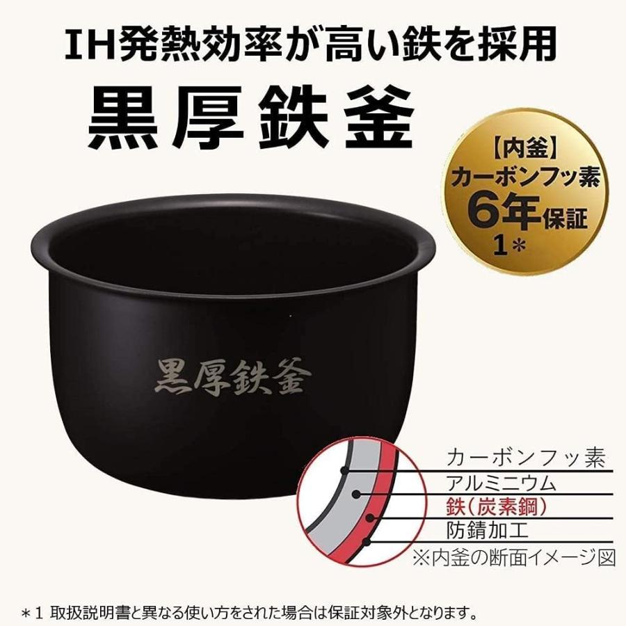 日立 IH炊飯器 RZ-AX10M 黒厚鉄釜 2020年製 日立（HITACHI） RZ-AX10M-R 圧力スチームIH炊飯器 5.5合炊き