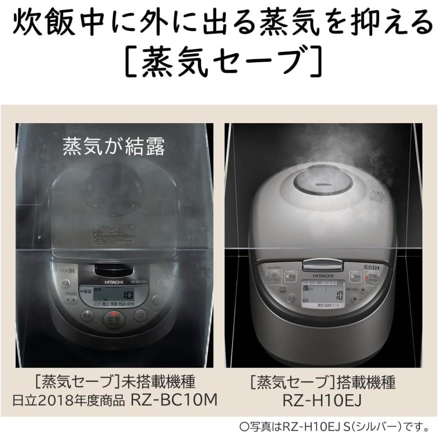 未使用 未開封 日立 IHジャー炊飯器 RZ-H10EJR 5.5合炊き 日立（HITACHI） RZ-H10EJ-R 炊飯器 5.5合 圧力IH 蒸気セーブ