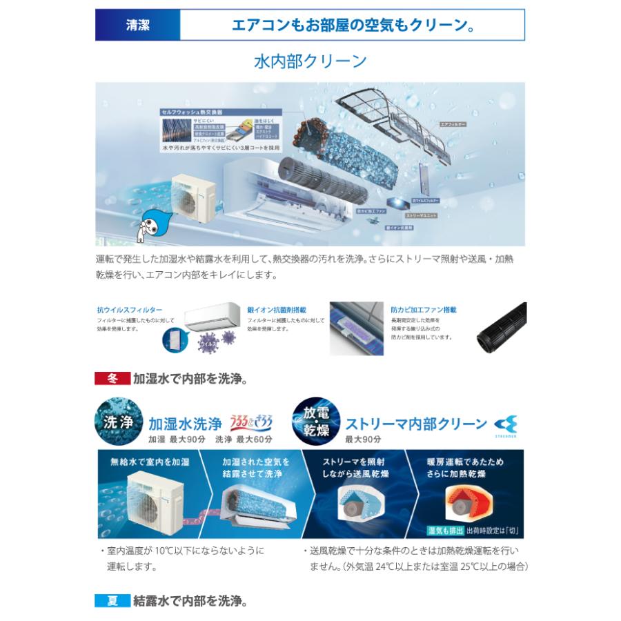 うるるとさらら ダイキン工業 S636ATRP-W 壁掛形ルームエアコン RX