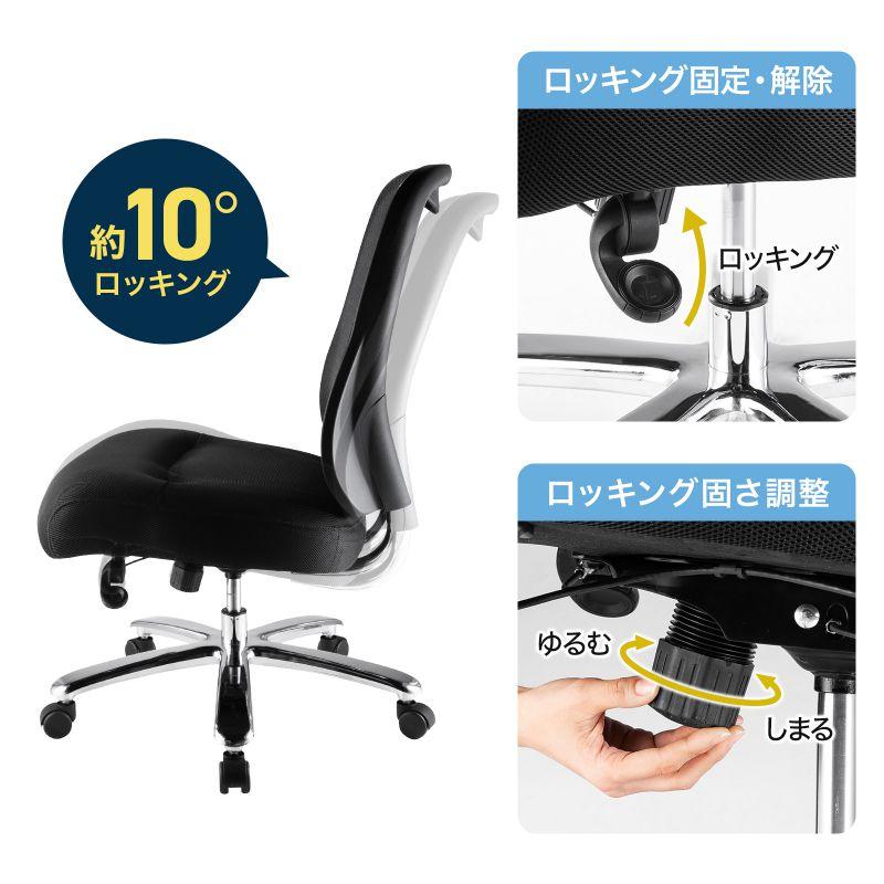サンワサプライ SNC-NET23BK 高耐荷重オフィスチェア SANWASUPPLY | SANWA SUPPLY | 14