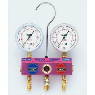 イチネンTASCO タスコ TASCO TA122GH R410A/R32ボールバルブ式ゲージ