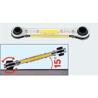 タスコ TASCO TA732AG-4 ユニバーサル板ラチェットレンチ ユニバーサル