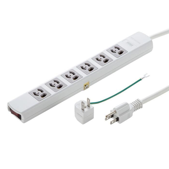 電源タップ サンワサプライ TAP-36MG-3 TAP-36MG-3【電源タップ（3P・6個口・3m）】抜け止め式、一括集中 新品 5個＋TAP-K6-10 その他