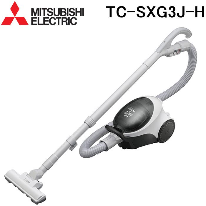 (送料無料) 三菱電機 MITSUBISHI TC-SXG3J-H 掃除機 紙パック式 エアロスピンブラシタイプ 日本製 グレー 消臭クリーン排気 花粉・ダニ対策｜rakudenmart