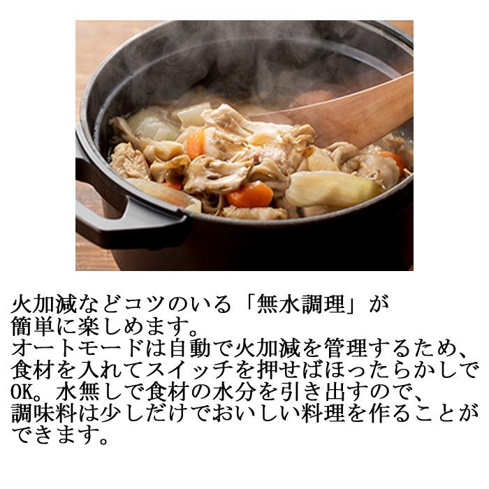 エムケー精工 (送料無料) TK-M020K 水無し電機鍋 コツイラズ ブラック