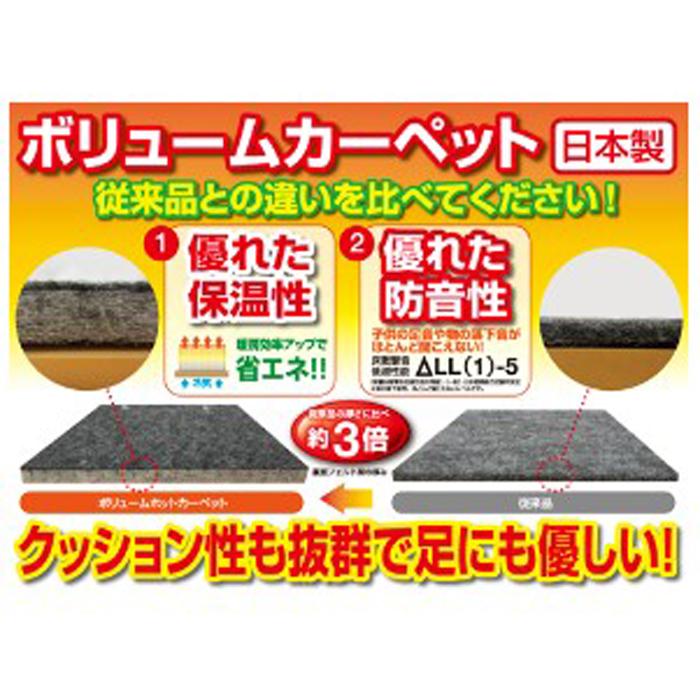 TEKNOS（テクノス） TWB-3500J 防音厚手ホットカーペット 3畳用本体