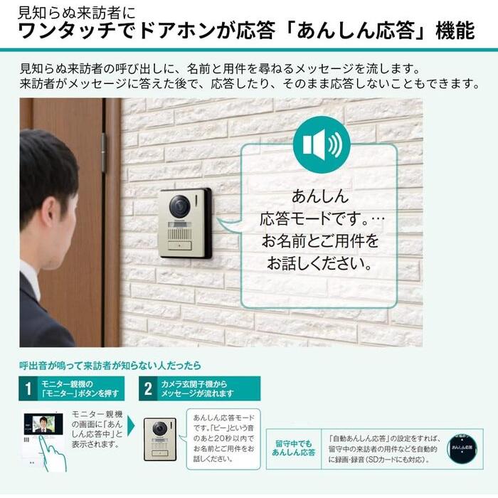 【最終値引】Panasonic VL-SE35KFA テレビドアホン Panasonic（パナソニック） VL-SE35KFA インターホン テレビドアホン 2