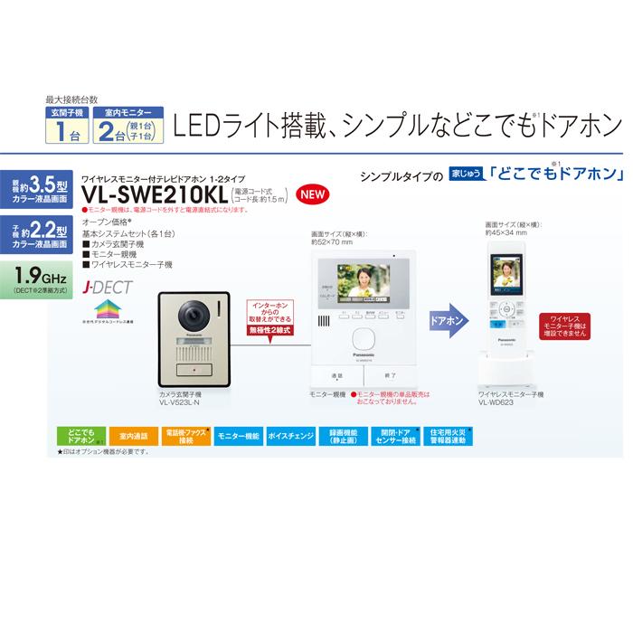 Panasonic（パナソニック） VL-SWE210KL ワイヤレスモニター付テレビ