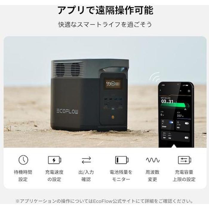 ECOFLOW エコフロー ZMR330JP ポータブル電源 DELTA2 デルタ2 リン酸鉄