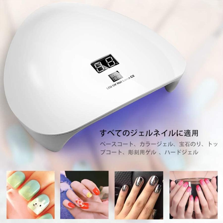 最新版 Ledネイルドライヤー Uvライトled硬化ライト自動センサー 高速硬化 ジェルネイルライトuvとledダブルライト ジェ Antoniodomingo Es