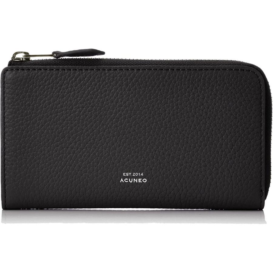 女性に人気 アクネオ Lagun L字ファスナー長財布 Anmw7at3 ブラック 使い勝手の良い