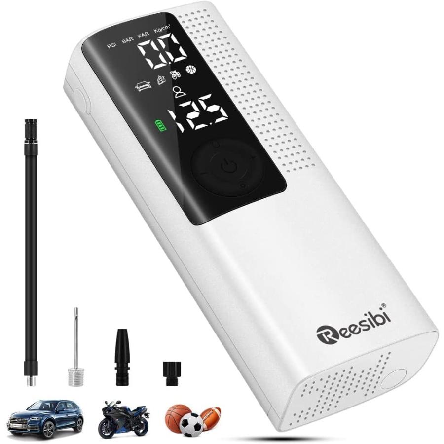 春夏新作モデル コードレス充電式 自転車空気入れ 自動車タイヤエアーポンプ 電動エアーポンプ 空気入れ 電動 Reesibi エアコンプレッサー スマート 携帯ポンプ その他 Www Ricamificiolevi Com