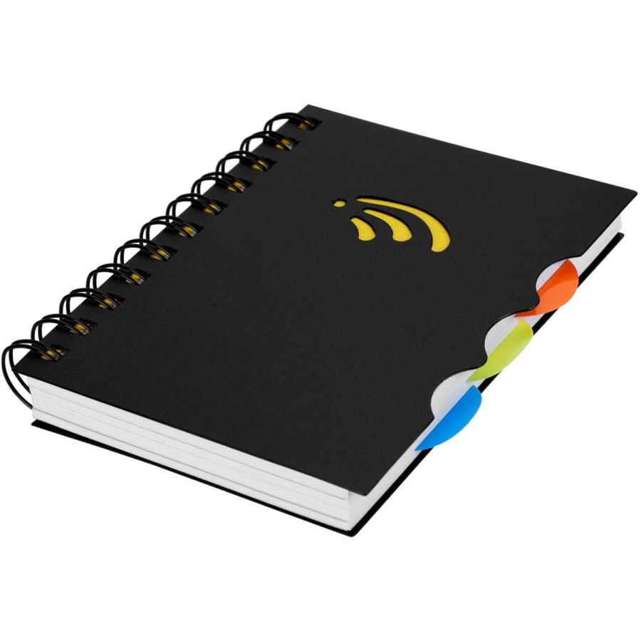 リングメモ帳 A5 A6 B5手帳 ノート 横罫 横開け 仕分け用5色