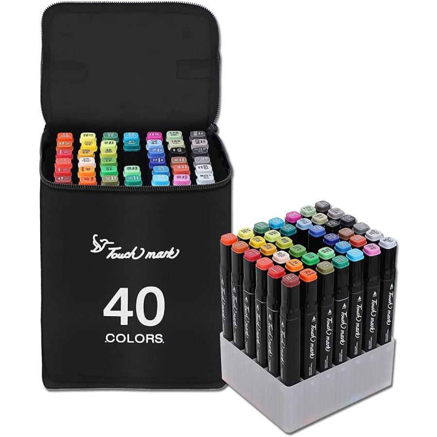 マーカーペン 40色 油性ペン セット サインペン マーカー カラーペン イラスト 油性マジック マーカーペンセット 40色セット 以上節約
