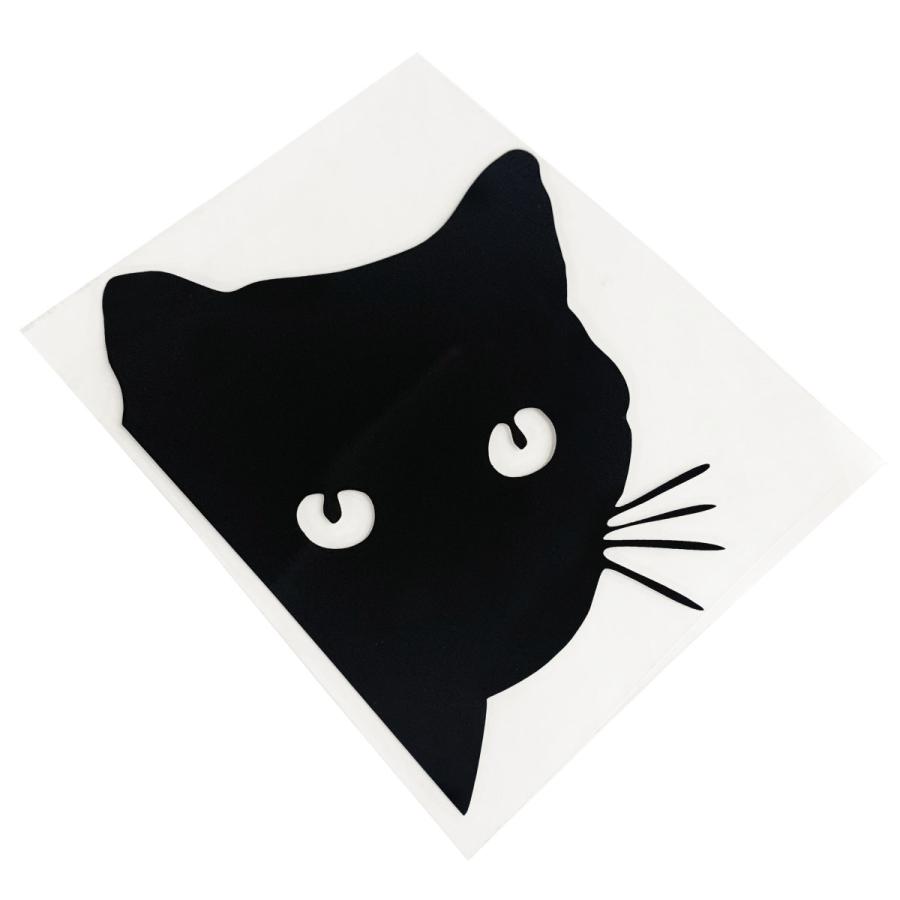 のぞき見 猫 テープ シール ステッカー ドレスアップ 塗装 キズ 隠し