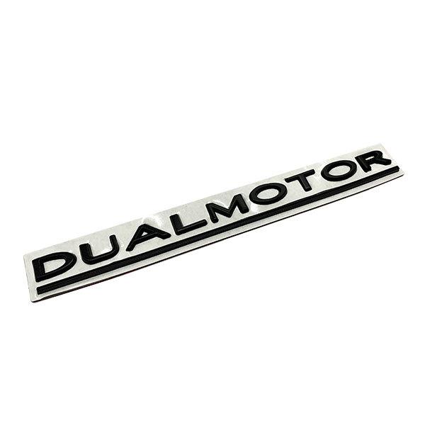 DUAL MOTOR プレート デュアルモーター エンブレム ステッカー カスタム ラベル ドレスアップ テスラ 車 モデル3 カー用品 ポイント消化 送料無料｜rakugogo｜02