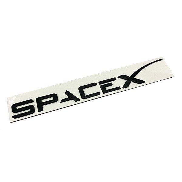Space X プレート スペースX エンブレム ステッカー カスタム ラベル ドレスアップ テスラ 車 モデル3 カー用品 ポイント消化 送料無料｜rakugogo｜02