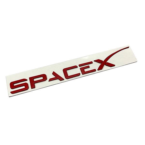 Space X プレート スペースX エンブレム ステッカー カスタム ラベル ドレスアップ テスラ 車 モデル3 カー用品 ポイント消化 送料無料｜rakugogo｜03