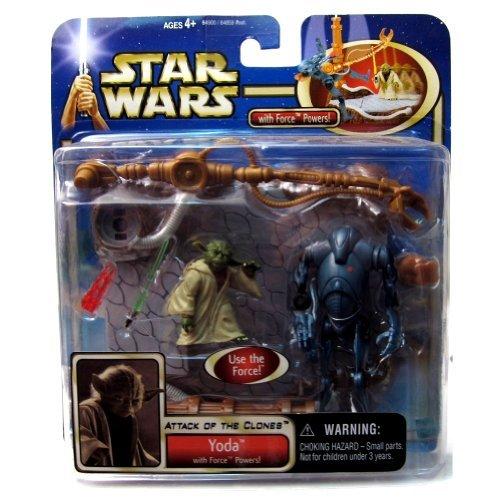 【在庫限り】 Yoda Clones the of Attack Wars Star Figure Powers並行輸入品 W/force 電子玩具