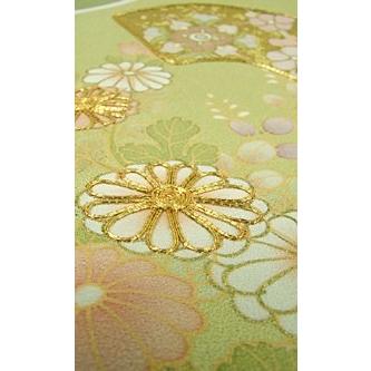 正絹 手描訪問着 熨斗取り御所解文 結婚式 卒業式 フォーマル 和装 着物の画像