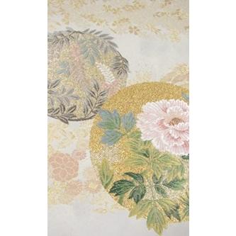 西陣引箔袋帯 都の花路の画像